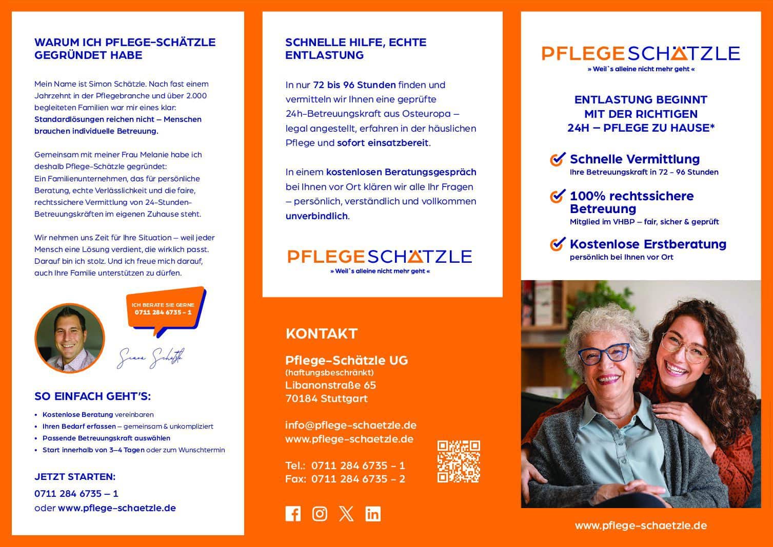 Pflege-Schätzle Flyer