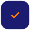 blue check mark