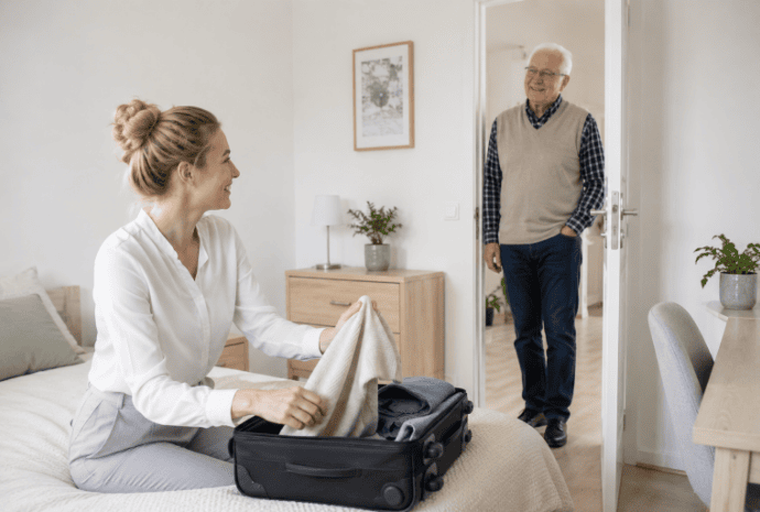 Wohnsituation und eigenes Zimmer als Voraussetzung für 24 Stunden Pflege in Senden