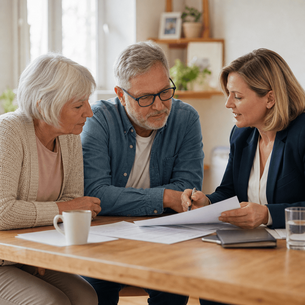 Angehörige erhält Orientierung zur Organisation der Unterstützung zu Hause
