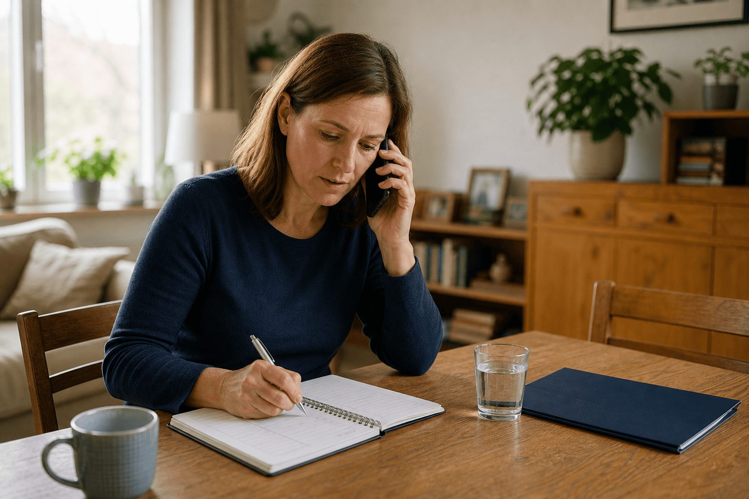 Angehörige dokumentiert telefonische Pflegeheimanfragen